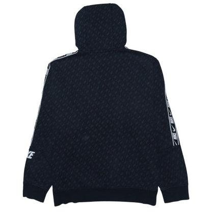 Nike Men's Black Pullover Hoodie L Sports Logo Standard Fit