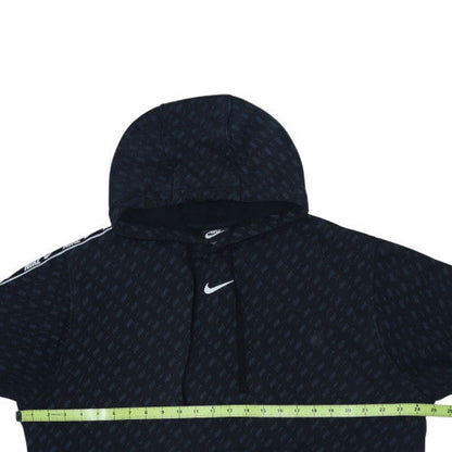 Nike Men's Black Pullover Hoodie L Sports Logo Standard Fit