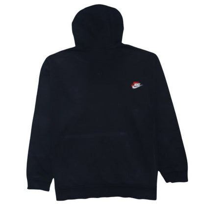 Nike Men's Black Pullover Hoodie 2XL Embroidered Logo Fleece Sweatshirt
