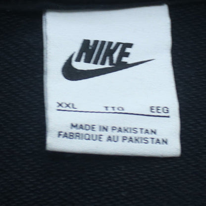 Nike Men's Black Pullover Hoodie 2XL Embroidered Logo Fleece Sweatshirt
