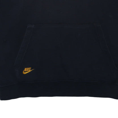 Nike Men's Black Pullover Hoodie 2XL Embroidered Logo Fleece Sweatshirt