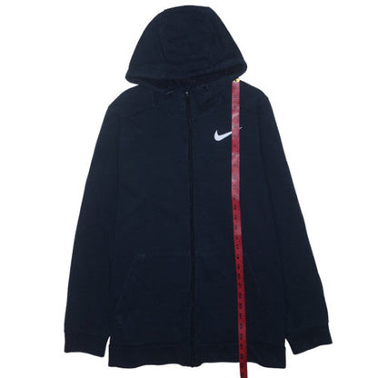 Nike Men’s Black Full Zip Hoodie L Sports Dri-FIT Sweatshirt