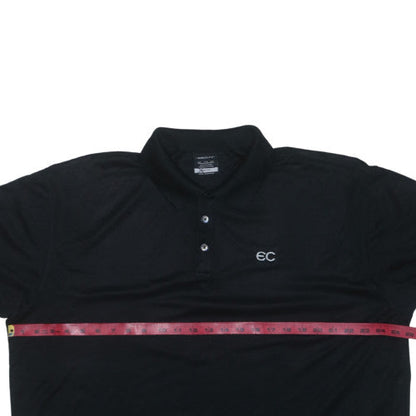 Nike Golf Men's Black Dri-Fit Polo Shirt 2XL Moisture Wicking