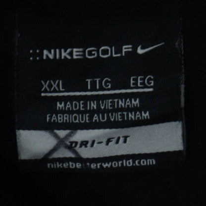 Nike Golf Men's Black Dri-Fit Polo Shirt 2XL Moisture Wicking