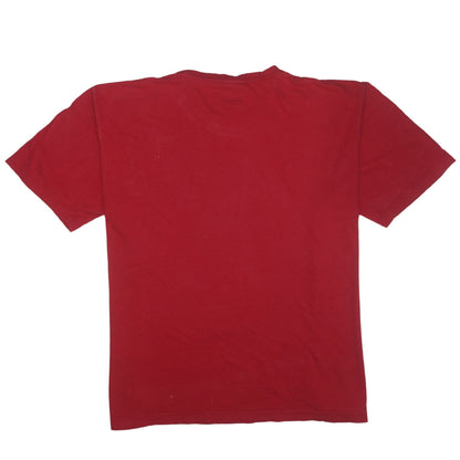 Tommy Hilfiger Men's Red 2XL Classic Logo Cotton T-Shirt