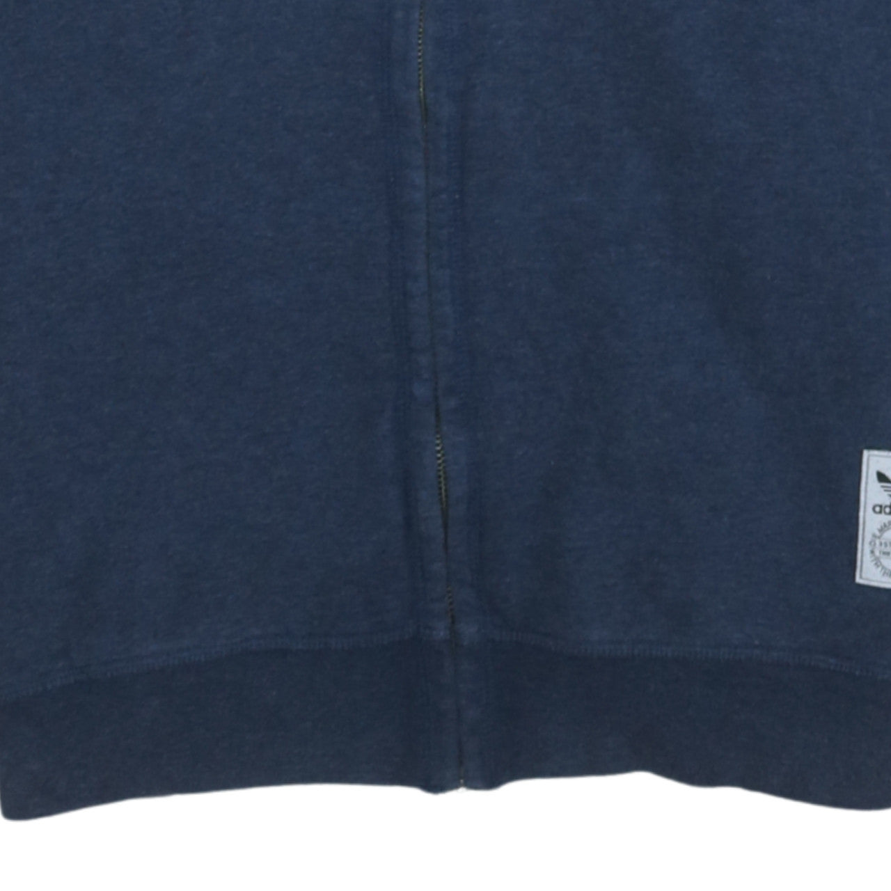 Adidas Mens Blue Full Zip Hoodie XL Regular Fit