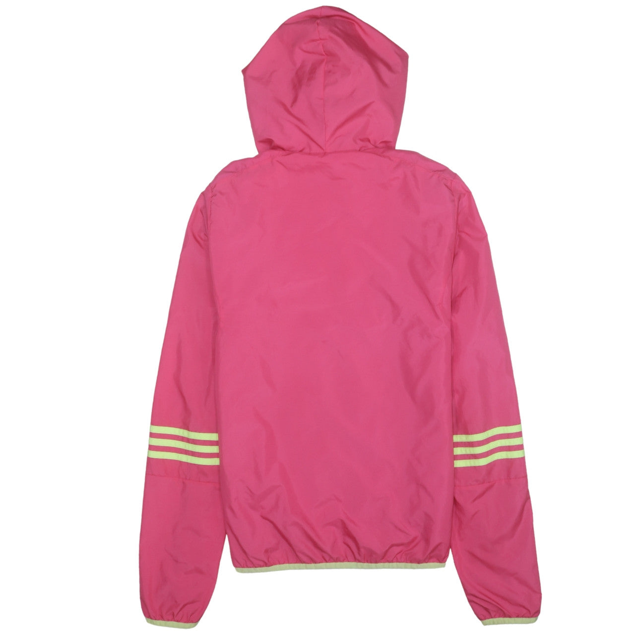 adidas Womens Pink Hooded ClimaProof Windbreaker Jacket Size 10