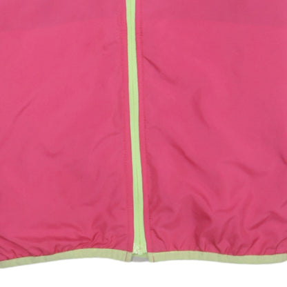 adidas Womens Pink Hooded ClimaProof Windbreaker Jacket Size 10