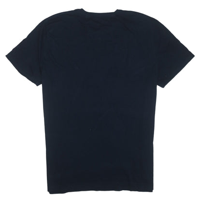 Nautica Men's Blue 2XL Colourblock Cotton Crew Neck T-Shirt