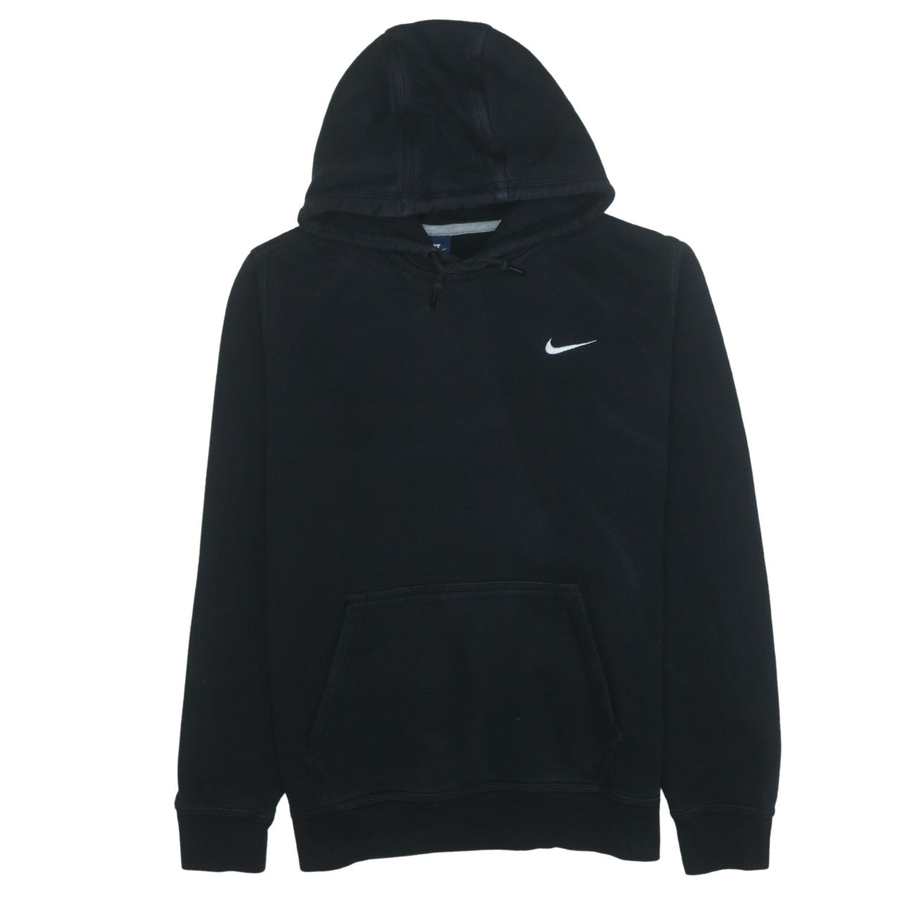 Nike Mens Black Pullover Hoodie L Regular Fit Cotton Fleece