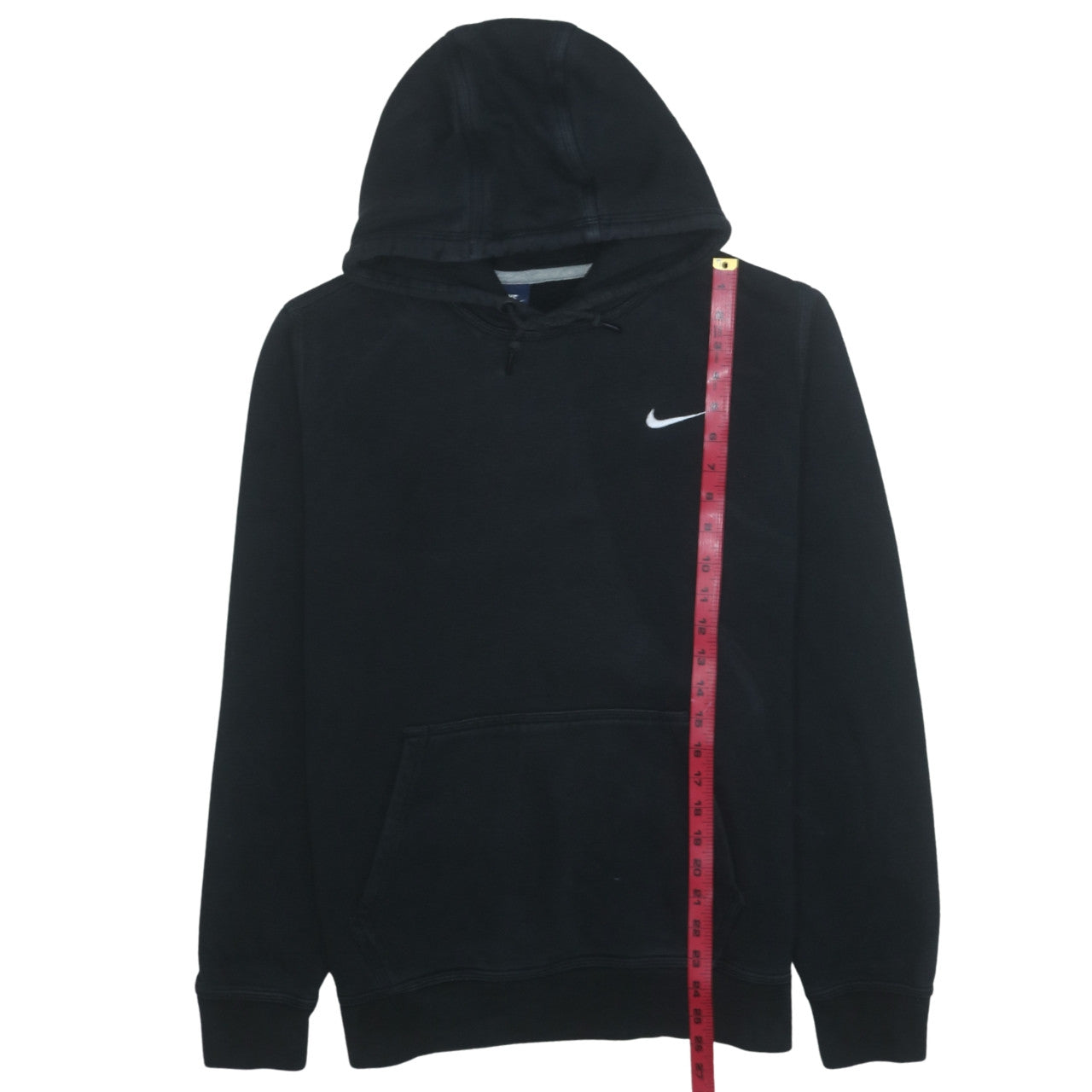 Nike Mens Black Pullover Hoodie L Regular Fit Cotton Fleece