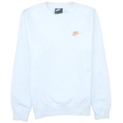 Nike Men's White XS Crew Neck Pullover Sweatshirt