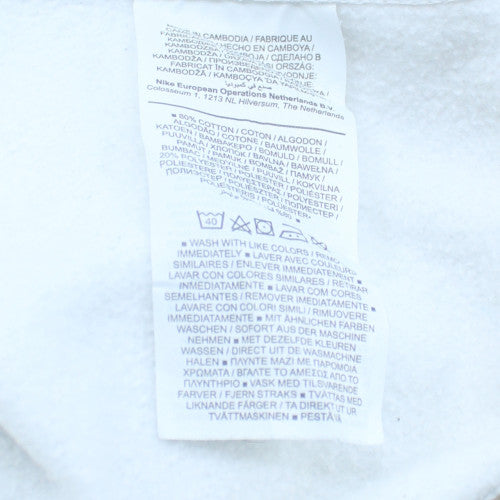 Nike Men's White XS Crew Neck Pullover Sweatshirt