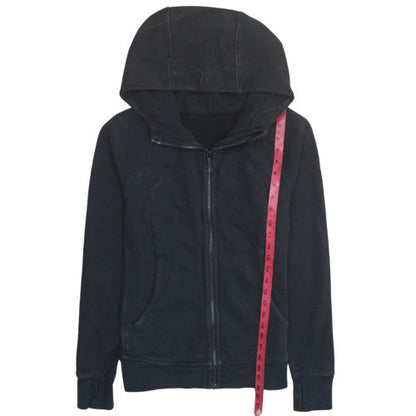 Lululemon Unisex Black Full Zip Hoodie Fleece Size M