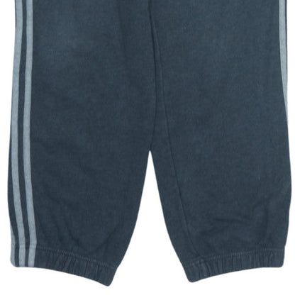 Adidas Men's Blue Track Pants Small Regular Fit Side Stripe Activewear
