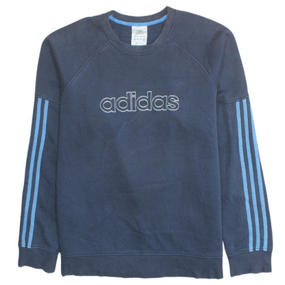 Adidas Men's Blue XL Crew Neck Pullover Sweatshirt Logo Sportswear