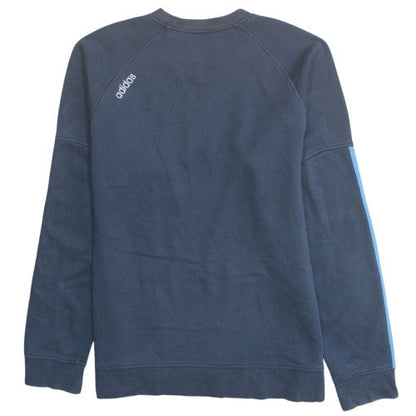Adidas Men's Blue XL Crew Neck Pullover Sweatshirt Logo Sportswear