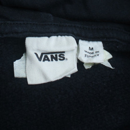 Vans Womens Black Pullover Hoodie M Animal Print Logo Off The Wall
