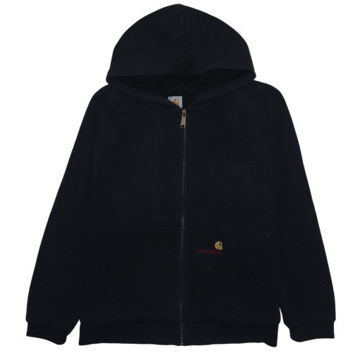 Carhartt Men's Black Full Zip Fleece Hoodie L Regular Fit