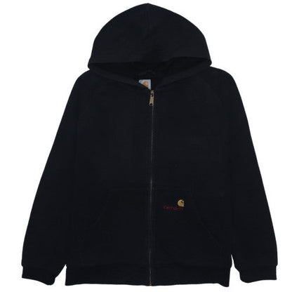 Carhartt Men's Black Full Zip Fleece Hoodie L Regular Fit