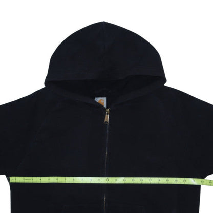 Carhartt Men's Black Full Zip Fleece Hoodie L Regular Fit
