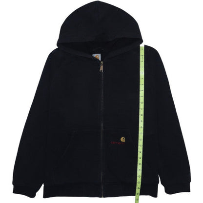 Carhartt Men's Black Full Zip Fleece Hoodie L Regular Fit