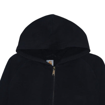 Carhartt Men's Black Full Zip Fleece Hoodie L Regular Fit