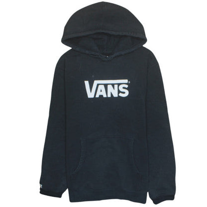 Vans Men's Black Pullover Hoodie M Regular Fit Logo Fleece Sweatshirt