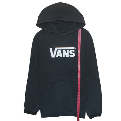 Vans Men's Black Pullover Hoodie M Regular Fit Logo Fleece Sweatshirt
