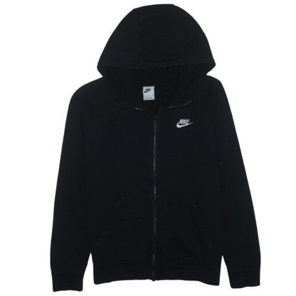 Nike Men’s Black Full Zip Hoodie M Regular Fit Fleece Sportswear