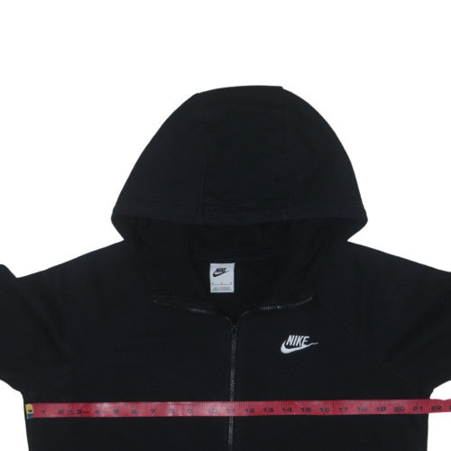 Nike Men’s Black Full Zip Hoodie M Regular Fit Fleece Sportswear