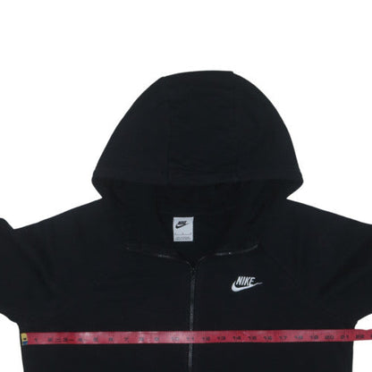 Nike Men’s Black Full Zip Hoodie M Regular Fit Fleece Sportswear