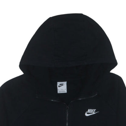 Nike Men’s Black Full Zip Hoodie M Regular Fit Fleece Sportswear