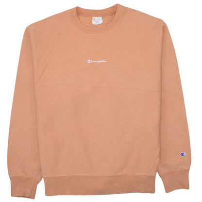 Champion Men's Brown Reverse Weave Crew Neck Sweatshirt Size L