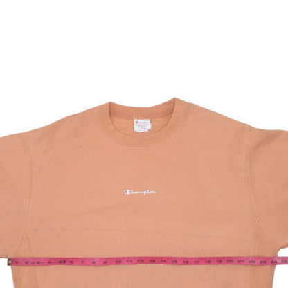 Champion Men's Brown Reverse Weave Crew Neck Sweatshirt Size L