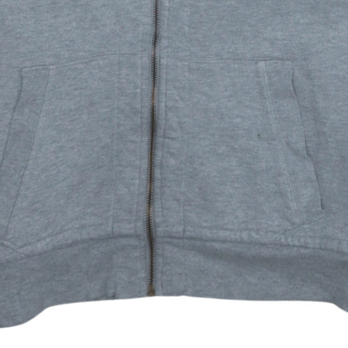 Ralph Lauren Men's Grey Full Zip Hoodie Size M Cotton Logo
