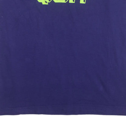 Nike Men's Purple Graphic T-Shirt XXL Regular Fit Cotton Crew Neck