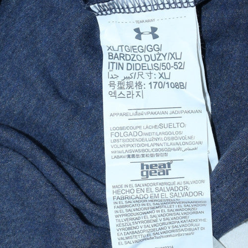 Under Armour Men's Navy War Eagle Graphic Loose Fit T-Shirt XL