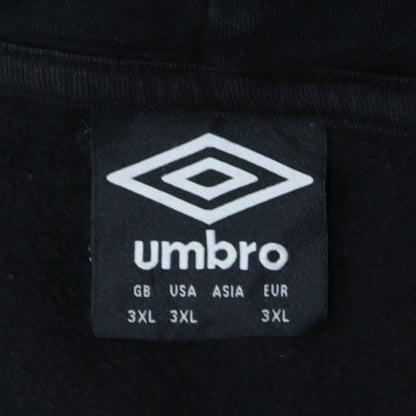 Umbro Mens Black 3XL Pullover Hoodie Sweatshirt Sportswear