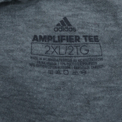 Adidas Men's Grey 2XL Amplifier Sports Graphic Crew Neck T-Shirt