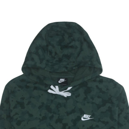 Nike Men's Green Camouflage Pullover Hoodie Size L
