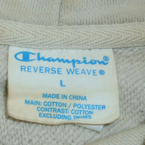 Champion Men’s White Reverse Weave Pullover Hoodie Size L