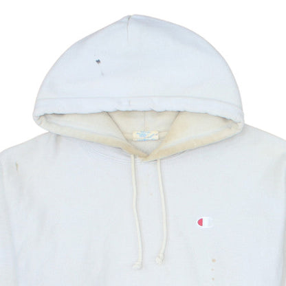 Champion Men’s White Reverse Weave Pullover Hoodie Size L