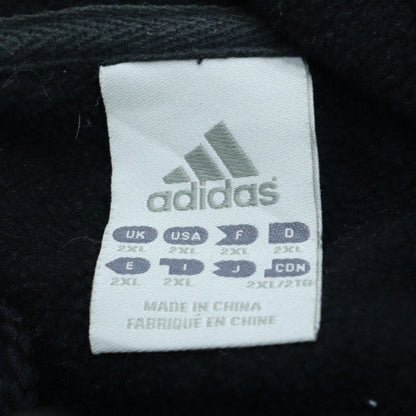 Adidas Men's Black 2XL Track Jacket Hooded Full Zip Sportswear