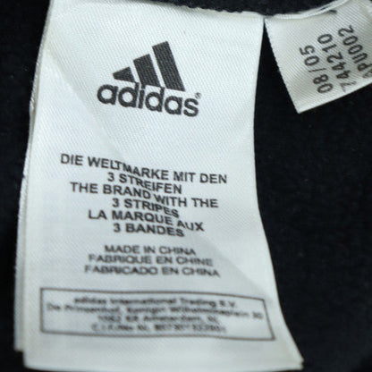 Adidas Men's Black 2XL Track Jacket Hooded Full Zip Sportswear