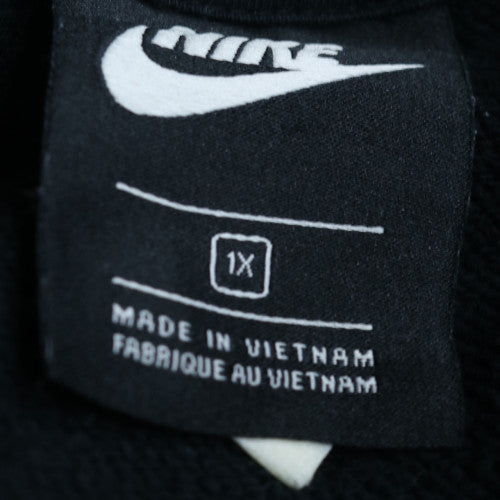 Nike Men's Black Pullover Hoodie XL Fleece Logo Sweatshirt