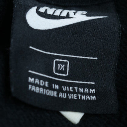 Nike Men's Black Pullover Hoodie XL Fleece Logo Sweatshirt