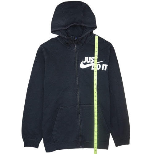 Nike Men's Black Large Full Zip Hoodie 'Just Do It' Sportswear
