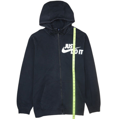 Nike Men's Black Large Full Zip Hoodie 'Just Do It' Sportswear