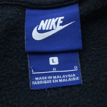 Nike Men's Black Large Full Zip Hoodie 'Just Do It' Sportswear